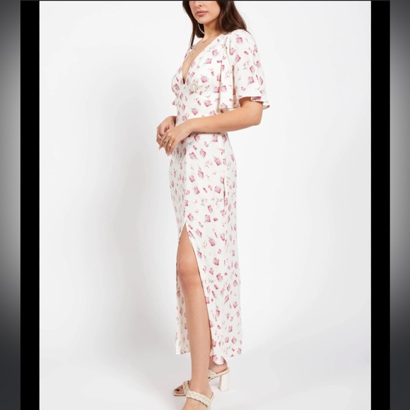 NWT AFRM Zelda Dress in Blanc Blush Floral - Picture 3 of 10